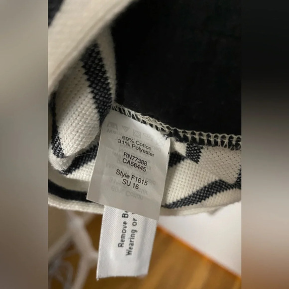 Madewell Tie Shoulder Romper in Stripe Pockets Size Small - Picture 9 of 9